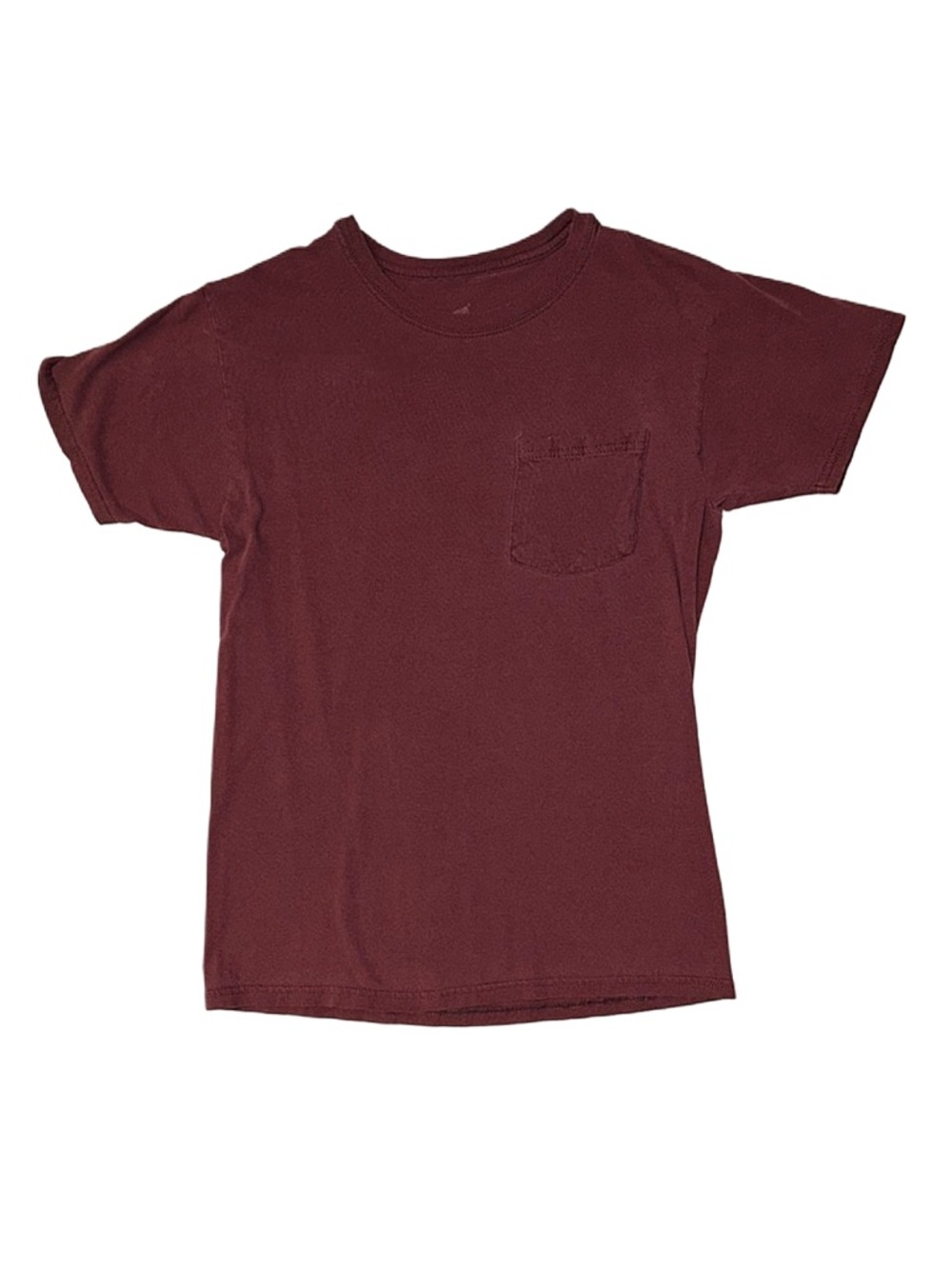 HANES Men's Maroon Short Sleeve Shirt Size Small Cotton Tee